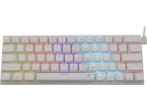 White Shark Wakizashi Ασύρματο Μηχανικό Gaming Πληκτρολόγιο 60% με Custom Blue Διακόπτες RGB White