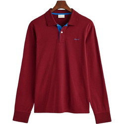 Gant Ανδρική Μπλούζα Polo Μακρυμάνικη Μπορντό 3G2065004-604