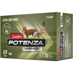 Lambro Potenza Varmint Φυσίγγια Δράμια 12Cal 70mm 46βολα 10τμχ