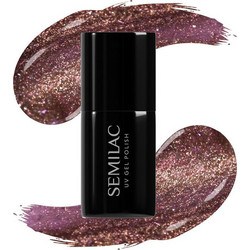 Semilac 823 Meta Rose Glitter Ημιμόνιμο Βερνίκι Νυχιών 7ml