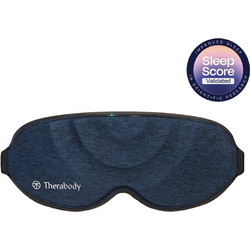 Therabody Μάσκα Ύπνου Βαμβακερή με Ακουστικά Bluetooth Μπλε Μαύρη