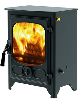 Charnwood Country 4 Blue Ατσάλινη Ξυλόσομπα Αερόθερμη 4kW