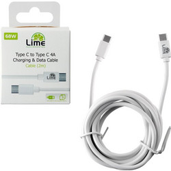 Lime Successories LCC02 USB-C to USB-C 2m White 5205308315749