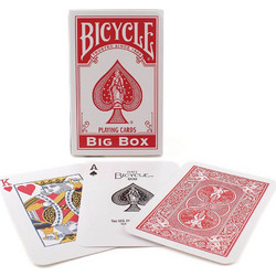 Bicycle Big Box Τράπουλα Πλαστικοποιημένη Κόκκινη 1039664