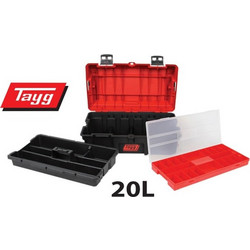 Tayg 44176012 Βαλίτσα Εργαλείων Πλαστική με Ταμπακιέρα Αδιάβροχη
