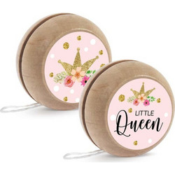 Parisis Μπομπονιέρα Βάπτισης Γιο Γιο Little Queen από Ξύλο