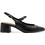 Tamaris Γόβες Slingback Δερμάτινες με Χοντρό Χαμηλό Τακούνι Μαύρες 1-29630-44-007