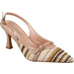 Elenross Γόβες Slingback με Λεπτό Ψηλό Τακούνι Μπεζ GS09815W