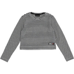 Monnalisa Παιδικό T-Shirt Μακρυμάνικο Μαύρο Λευκό 8216-0150