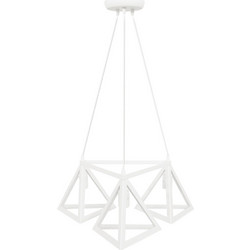 Heronia Lighting Giza 3/L Κρεμαστό Φωτιστικό Οροφής Τρίφωτο Λευκό 35-0100
