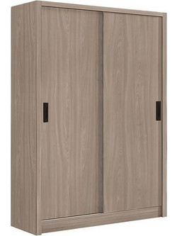 Woodwell Δίφυλλη Ντουλάπα Ρούχων Συρόμενη Vanity Sonoma 120x60x200cm Ε7354,3