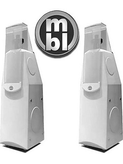 MBL 116F Ζεύγος Ηχείων Hi-Fi Δαπέδου 340W 4 Δρόμων White Chrome