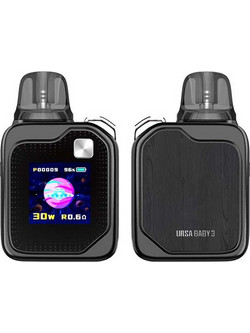 Lost Vape Ursa Baby 3 Ebony Wood Ηλεκτρονικό Τσιγάρο Pod Kit 2.5ml με Ενσωματωμένη Μπαταρία