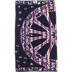 Linea Wheel Πετσέτα Θαλάσσης Microfiber Μαύρη 90x170cm `