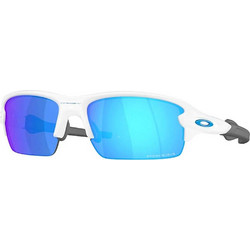 Oakley OO9511-02 Ανδρικά Γυαλιά Ηλίου Ορθογώνια Κοκάλινα Λευκά με Μπλε Καθρέπτη Φακό