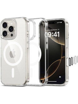 Tech-Protect Flexair Hybrid CC MagSafe Back Cover Clear (iPhone 16 Pro)