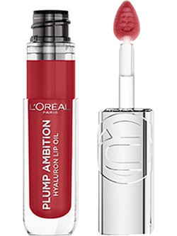 L'Oreal Paris Plump Ambition Hyaluron 390 Cherry Cherie Lip Oil με Χρώμα 5ml