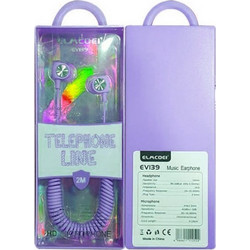 Elmcoei EV139 Handsfree In-Ear 3.5mm Purple