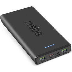SBS Power Bank 10000mAh 20W με 2 Θύρες USB-A & Θύρα USB-C Power Delivery Black