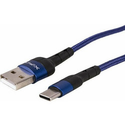 Xipin LX27 Braided USB-A to USB-C Blue
