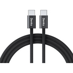 Benks D46 Braided USB-C to USB-C 60W 1m Black 5996888