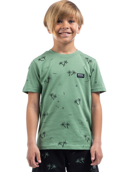 District75 Παιδικό T-Shirt Κοντομάνικο Πράσινο Mint 125KBSS-383-067