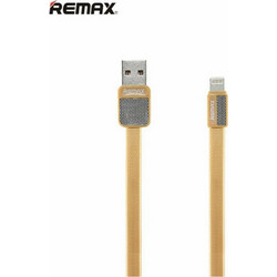 Remax Flat USB-A to Lightning Cable 1m Golden 6954851271697
