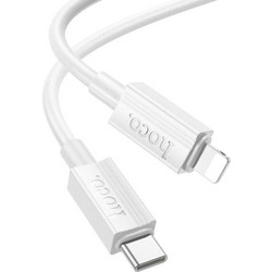 Hoco X107 USB-C to Lightning Cable 1m White 6942007626248