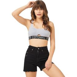 Cottonhill Μπουστάκι με Ελαφριά Ενίσχυση χωρίς Μπανέλα Γκρι CH1012