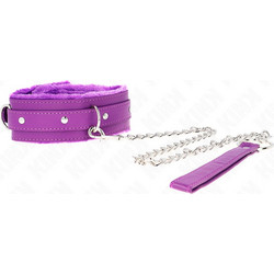 Kink Collar with Leash Restrictions 65cm Purple