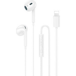 Hoco DM46 Handsfree Earbud Lightning White