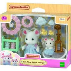 Sylvanian Families Τα Αδερφάκια στο Μπάνιο με Σαπουνόφουσκες