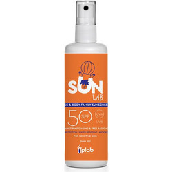 Uplab SunLab Αντηλιακό Spray Προσώπου & Σώματος Αντιγηραντικό SPF50 200ml