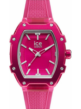Ice Watch Γυναικείο Ρολόι με Φούξια Καουτσούκ Λουράκι IC023323