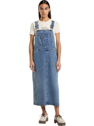 Dickies Midi Καλοκαιρινό Καθημερινό Φόρεμα Τζιν Μπλε DK0A4Z6T-K21