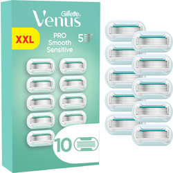 Gillette Venus Pro ComfortGlide Sensitive Ανταλλακτικές Λεπίδες για Γυναικεία Ξυραφάκια με 5 Λεπίδες & Λιπαντική Ταινία 10τμχ