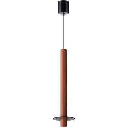 Sunlight Corso-TR Κρεμαστό Φωτιστικό Οροφής Μονόφωτο LED Κόκκινο