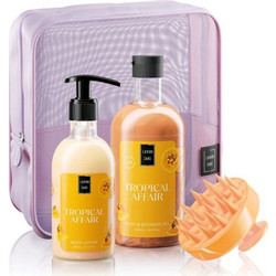 Lavish Care Tropical Affair Shower Gel 500ml + Body Lotion 300ml + Hair Brush + Neseser