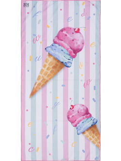 Beauty Home Παιδική Πετσέτα Θαλάσσης Microfiber Ροζ 70x140cm 2267