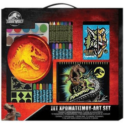 Jurassic World Σετ Ζωγραφικής με Βαλιτσάκι 54x47x3cm 57τμχ