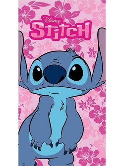 Stitch Παιδική Πετσέτα Θαλάσσης Microfiber Ροζ 70x140cm LIL36-5043