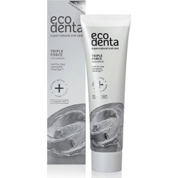 Ecodenta Triple Force Οδοντόκρεμα για Προστασία Ούλων & Ευαίσθητα Δόντια κατά της Πλάκας Χωρίς Φθόριο 100ml