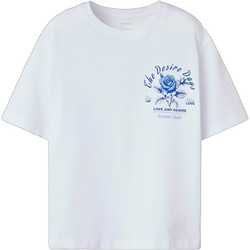 Name It Παιδικό T-Shirt Κοντομάνικο Λευκό Royal Blue 13243360
