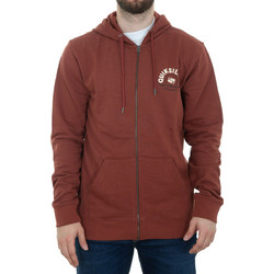 Quiksilver Ανδρική Ζακέτα Φούτερ με Κουκούλα και Φερμουάρ Καφέ EQYFT05056-CQN0