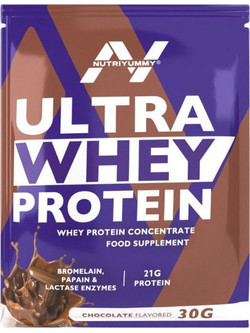 NutriYummy Ultra Whey Chocolate Πρωτεΐνη Ορού Γάλακτος Γράμμωσης 30gr
