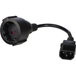 Akyga AK-PC-10A Προέκταση Καλωδίου Τροφοδοσίας Schuko to IEC C14 0.15m