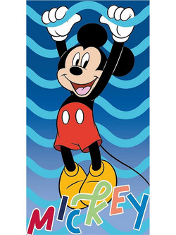 Mickey Mouse Παιδική Πετσέτα Θαλάσσης Microfiber Μπλε 70x140cm MIC36-5047