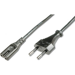 Digitus AK-440104-018-S Καλώδιο Τροφοδοσίας Euro to IEC C7 1.8m