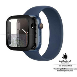 PanzerGlass Full Body Πλαστική Θήκη με Προστασία Οθόνης για Apple Watch 7 / 8 45mm Μαύρη