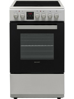 Sharp KF-56FVDT22IMK-EU Κουζίνα Ηλεκτρική 50lt με Κεραμικές Εστίες 50cm
